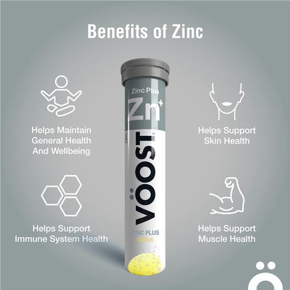 Voost Zinc Plus Effervescent 20 Tablets