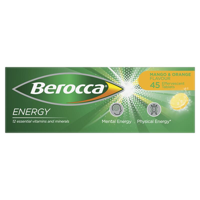 Berocca 能量芒果橙味泡腾片 45 片