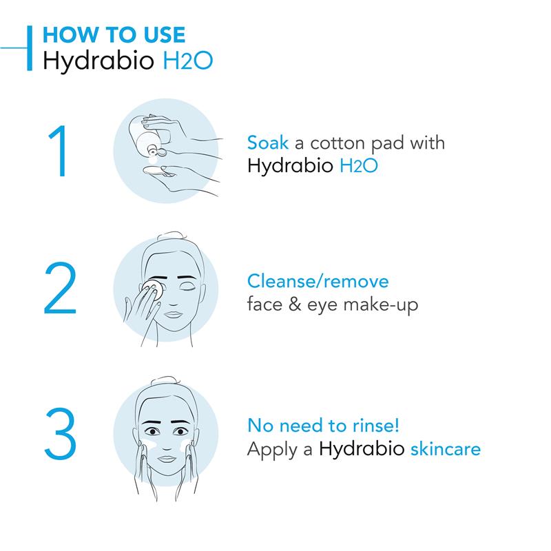 Sữa rửa mặt Bioderma Hydrabio H2O Hydrating Micellar Water Cleanser dành cho da mất nước 250ml 