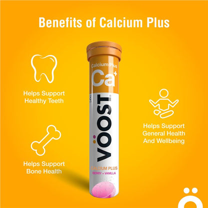 Voost Calcium + D3 Effervescent 20 Tablets