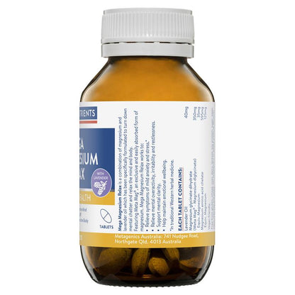 Viên uống Ethical Nutrients Mega Magnesium Relax 60 viên 