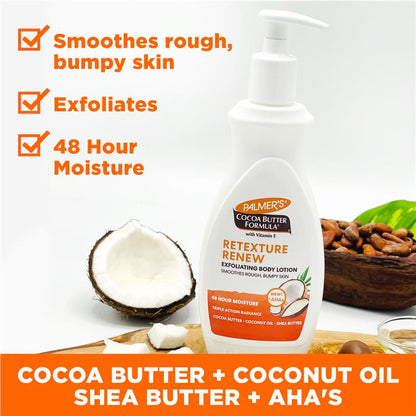 Palmer's Cocoa Butter Retexture & Renew Exfoliating Body Lotion 400ml