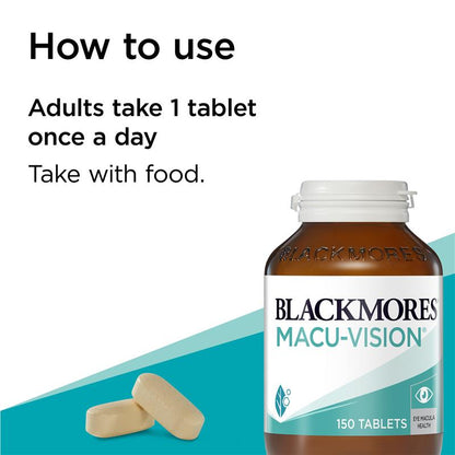 Blackmores Macu Vision 眼部护理维生素 150 片