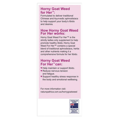 Naturopathica Horny Goat Weed For Her 50 Viên 