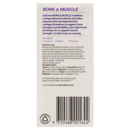 Caltrate Bone and Muscle 100 Tablets