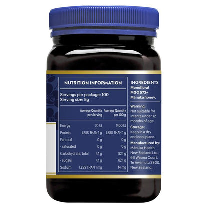 Manuka Health MGO573+ UMF16 Manuka Honey 500g