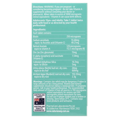 Nature's Way Activ Solutions Skin Clear 60 Tablets