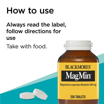 Blackmores MagMin Magnesium Muscle Health 250 Viên 
