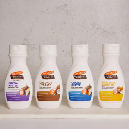Sữa dưỡng thể không mùi hương/bơ ca cao Palmer's với Vitamin E 250ml 