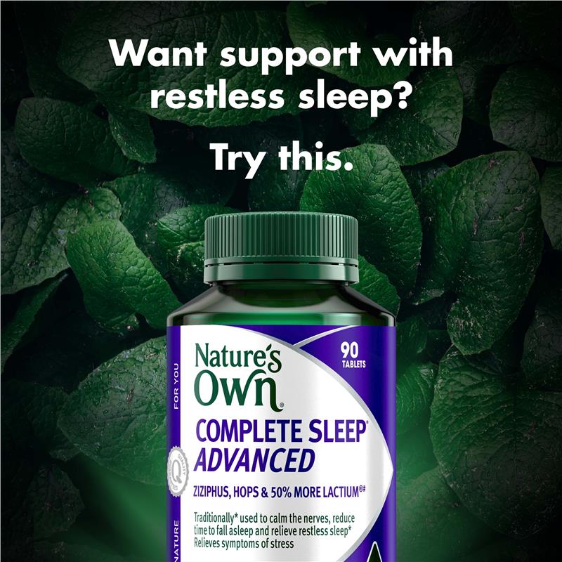 Nature's Own Complete Sleep Advance 90 Viên Kích thước độc quyền 