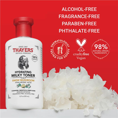 Thayers Hydrating Milky Toner With Snow Mushroom & Hyaluronic Acid 355ml