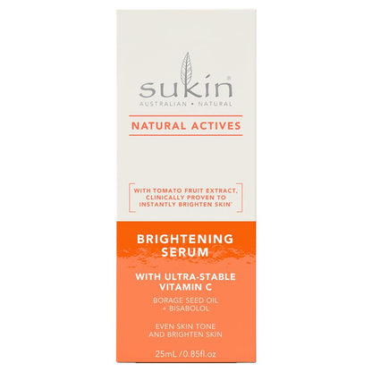 Sukin 天然活性亮白精华液，含超稳定维生素 C，25ml 