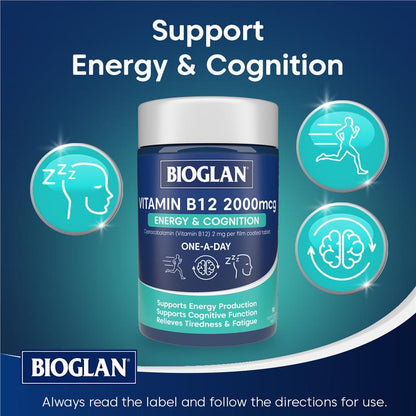 Bioglan 维生素 B12 2000 微克 90 粒胶囊
