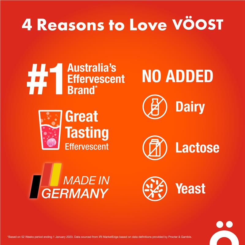Viên sủi Voost Multivitamin Berry 20 viên 