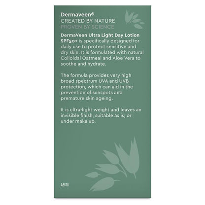 DermaVeen 面部超轻日霜 SPF 50+ 50ml 