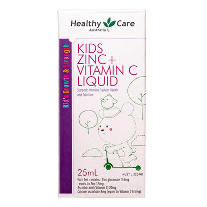 Healthy Care Kids Zinc + Vitamin C Liquid 25ml