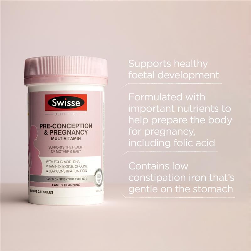 Swisse Ultinatal Pre Conception & Pregnancy 180 Capsules