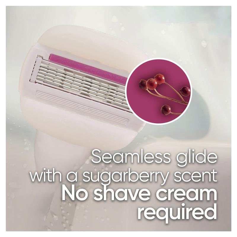 Bộ 4 lưỡi dao cạo râu Gillette Venus Comfort Glide Sugarberry 