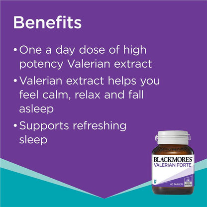 Blackmores Valerian Forte 睡眠支持维生素 60 片