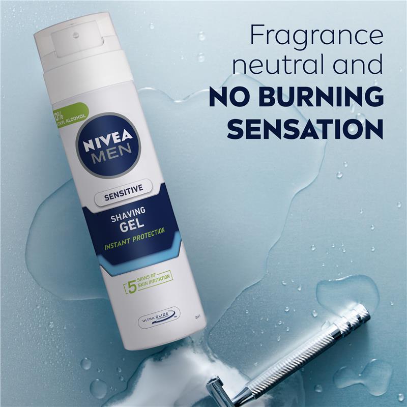 NIVEA MEN Sensitive Shaving Gel Instant Protection 200ml