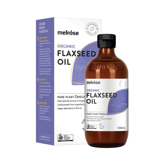 Dầu hạt lanh hữu cơ Melrose 500ml Dòng tủ lạnh 