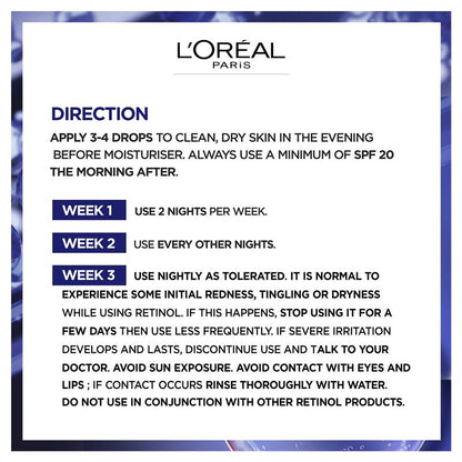L'Oreal Paris Revitalift Laser Pure Retinol Night Serum 30ml