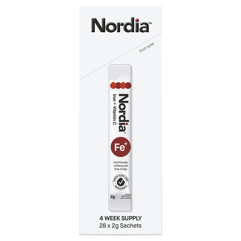 Bột Sắt + Vitamin C Nordia 28 Gói 