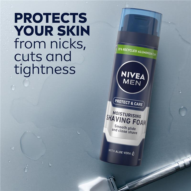 NIVEA MEN Protect & Care Shaving Foam Moisturising 200ml