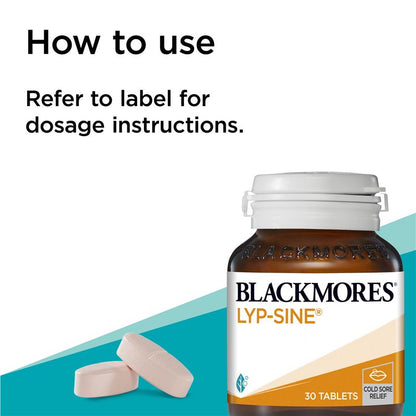 Blackmores Lyp-Sine 缓解唇疱疹维生素 30 片