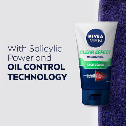 NIVEA MEN Clear Effect Acne Defense Face Scrub 100ml