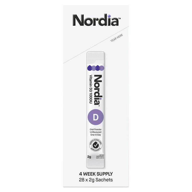 Bột Nordia Vitamin D3 1000IU 28 Gói 