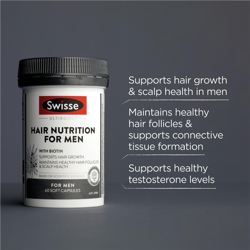 Swisse Hair Nutrition For Men 60 Capsules