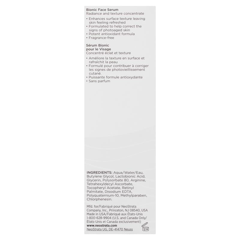 Huyết thanh dưỡng da mặt Neostrata Restore không mùi Bionic 30mL 