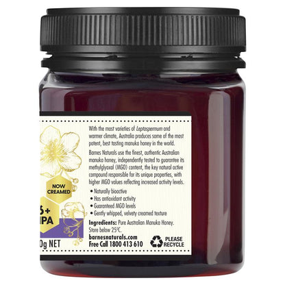 Barnes Naturals Australian Manuka Honey 250g MGO 100+