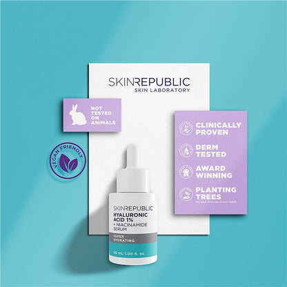 Huyết thanh Skin Republic Hyaluronic Acid 1% + Niacinamide 2% 30ml 