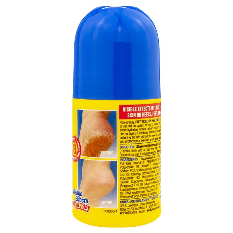 DU'IT Roll-On Heel Balm dành cho bàn chân khô hoặc nứt nẻ 50mL 