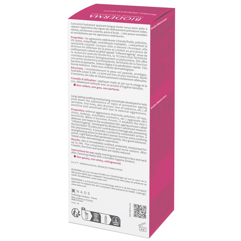 Serum Bioderma Sensibio Soothing Defensive cho da nhạy cảm 30ml 