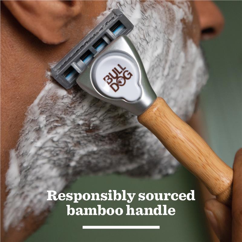 Bulldog Original Bamboo Razor + 2 Blades