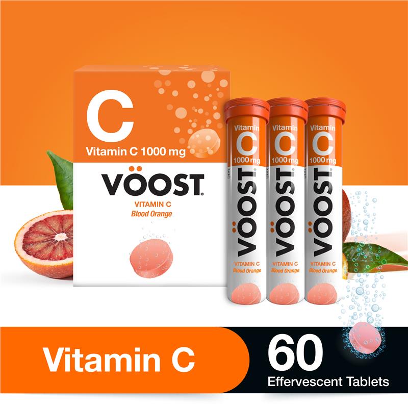 Voost Vitamin C Sủi Bọt 60 Gói Kích Thước Độc Quyền 