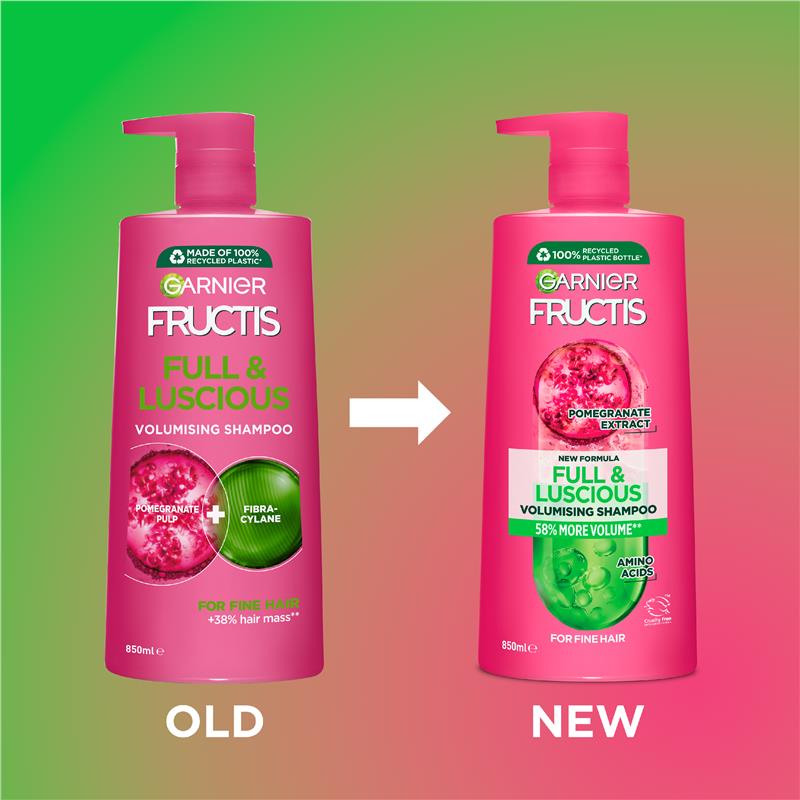 Garnier Fructis Full and Luscious Shampoo 850ml