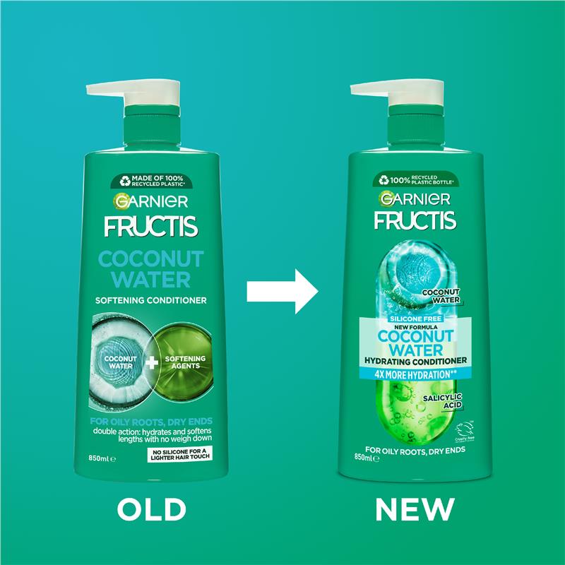 Dầu xả Garnier Fructis Coconut Water 850ml 
