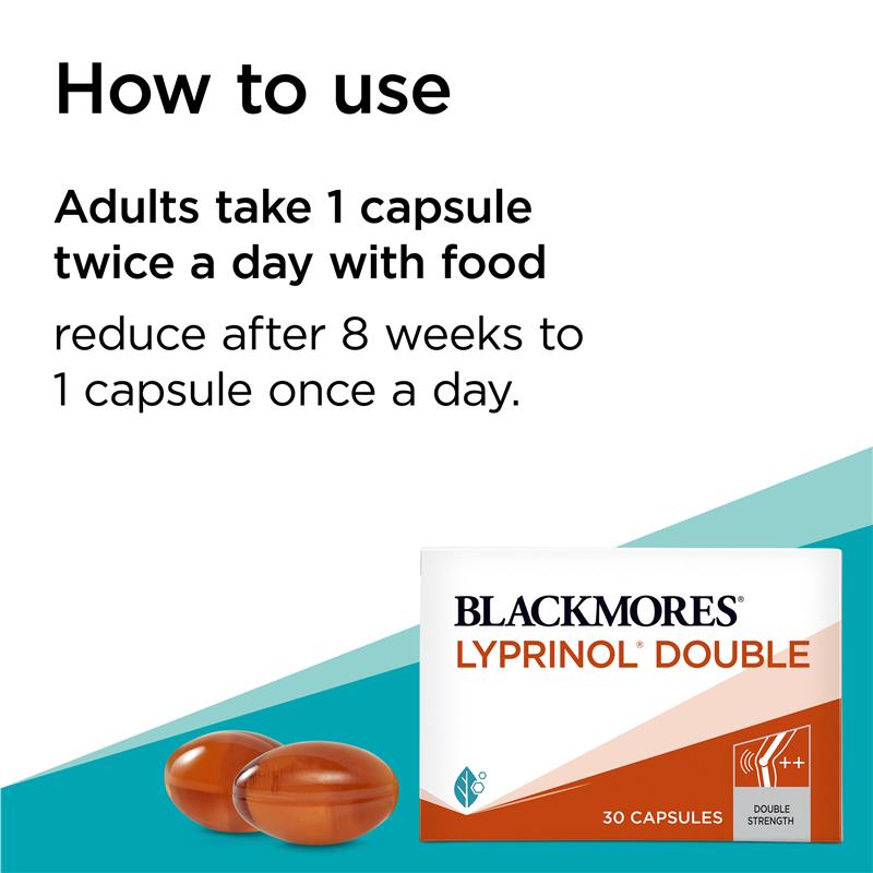 Blackmores Lyprinol Double Inflammation Relief 30 Capsules