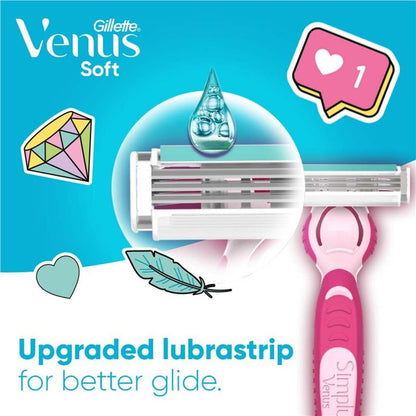 Dao cạo râu Gillette Simply Venus Hybrid 4Up 