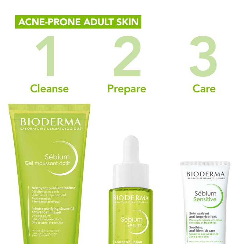 Serum Bioderma Sebium Anti Imperfection Smoothing Concentrate dành cho da mụn 30ml 