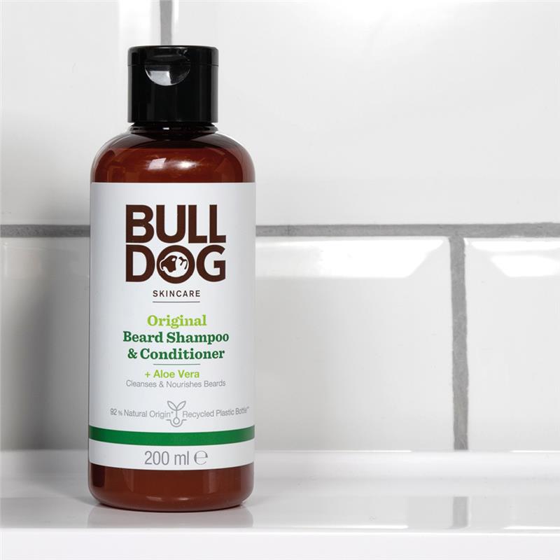 Bulldog Skincare for Men Original Beard Shampoo & Conditioner 200ml