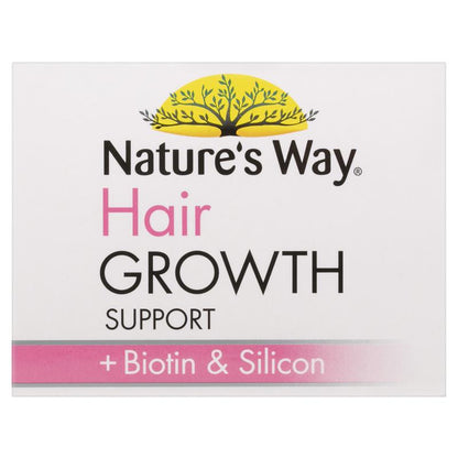Viên uống hỗ trợ mọc tóc Nature's Way + Biotin &amp; Silicon 30 viên 