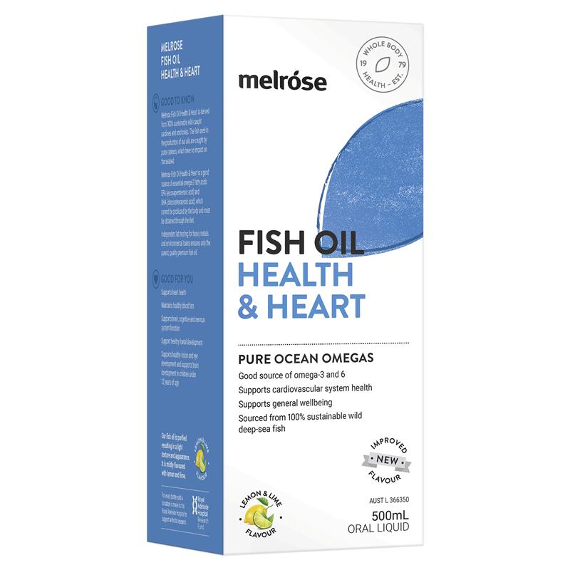 Dầu cá Melrose Omega tốt cho sức khỏe và tim mạch 500ml 