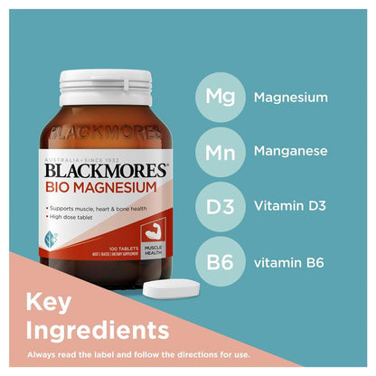 Blackmores Bio Magnesium 100 Viên 