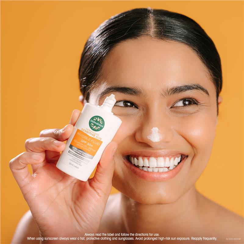 Kem chống nắng DermaVeen Sensitive Sun Invisible Fluid SPF50+ 50ml 