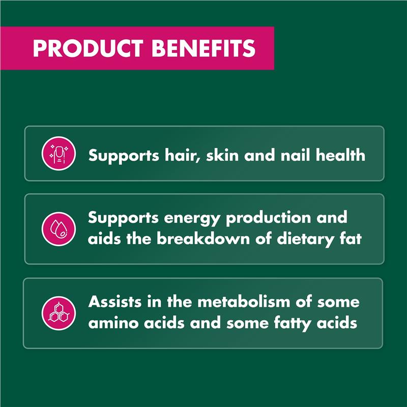 Nature's Own Biotin 300mcg 100 Viên 